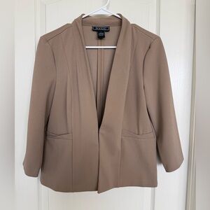 New York Clothing Company Women's Classic Tan Suit Jacket